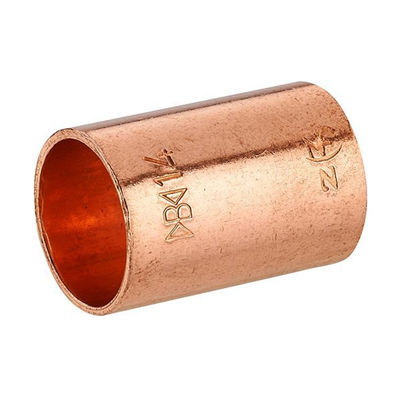Manchon cuivre droit à souder - Égal - Double Femelle - Femelle - Diamètre 16 mm