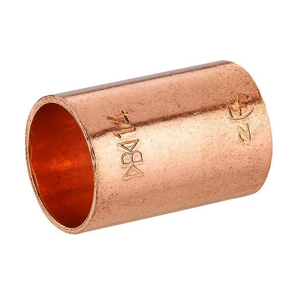 Manchon cuivre droit à souder - Égal - Double Femelle - Femelle - Diamètre 16 mm