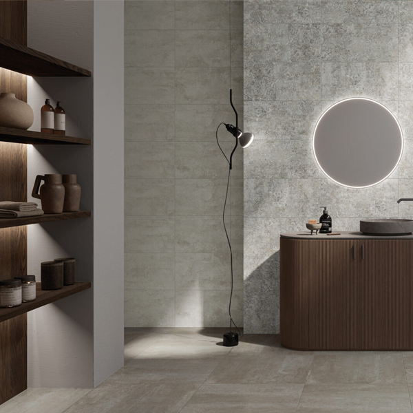 Carrelage intérieur grès cérame émaillé rectifié effet pierre Bold - 60,0 CM x 30,0 CM - Hero Silk