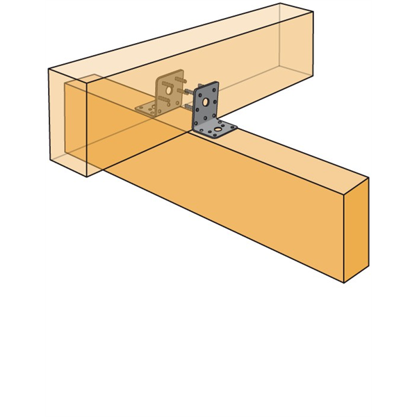 Équerre renforcée EB/7048 48x90x48 mm épaisseur 3 mm