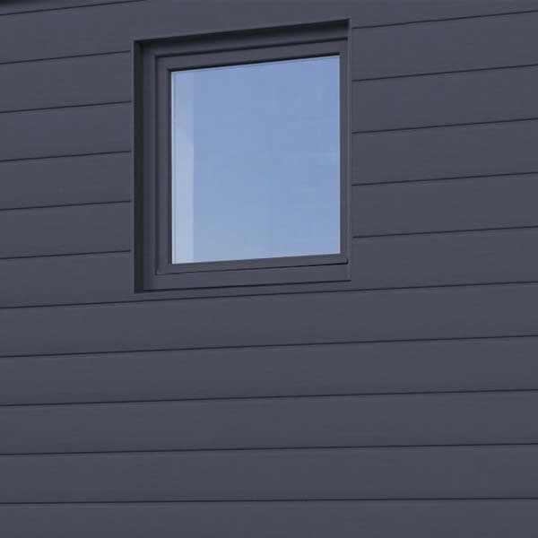 Bardage PVC extérieur imitation bois - système à rainure et languette - P 1024 Deceuninck - 300,00 MM x 4,00 M - Gris ardoise