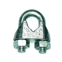 Serre-câble à étrier de verrouillage et serrage - DIN 741 - Diamètre 12-13 mm - Acier zingué