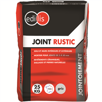 Joint rustic Edilis couleur gris clair - sac de 25 kg