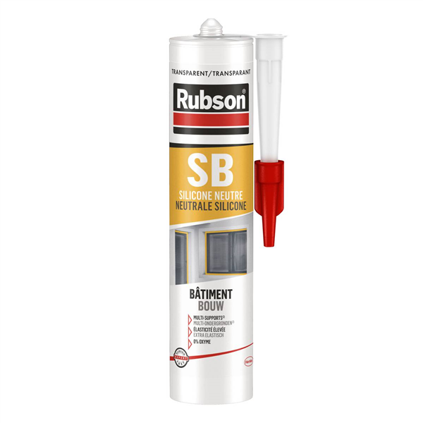MASTIC RUBSON SILICONE TRANS 280ML