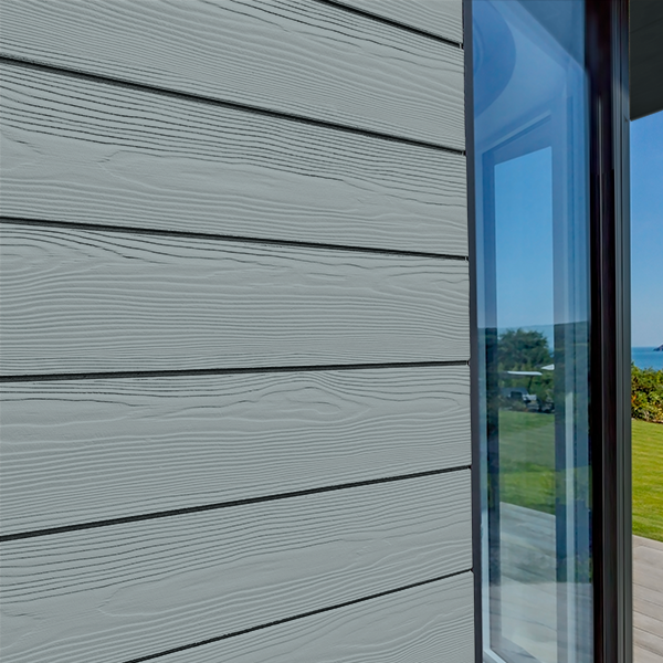 Lame de bardage en fibres-ciment Cedral Click finition relief - 186 MM x 12,00 MM - L. 3,60 M - Bleu ciel C10