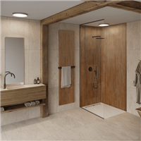 Panneau mural salle de bain en résine imitation claustra - étanche et recoupable - 2,50 M x 1,00 M