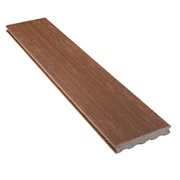 Lame de terrasse en bois composite Atmosphère finition brossée - Silvadec - 138 MM x 23,00 MM - longueur 4,00 M - Brun Sao Paulo