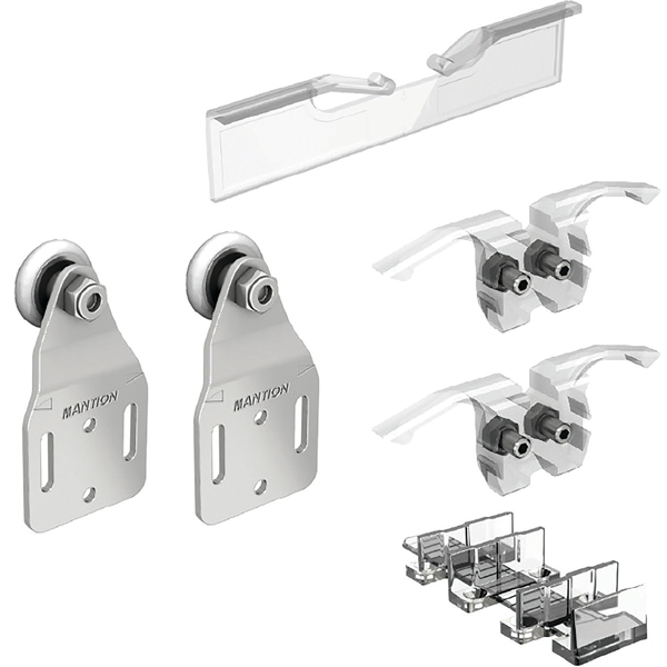 Garniture de porte de placard Mantion Tubel TUB40-3 pour panneau supplémentaire sur plat