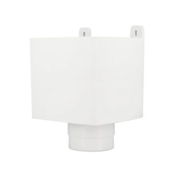Boîte à eau de gouttière carrée Nicoll - Diamètre du tube 100 mm - Techtan Blanc