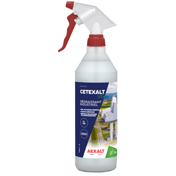 Dégraissant multi-usages concentré - Cetexalt VG Aexalt - 99% végétal - pulvérisateur 1 litre
