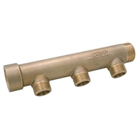 Collecteur MF 3/4"-2+1 dérivation 1/2"Entraxe 50mm- corps 26mm