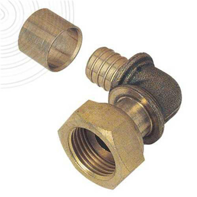 Coude femelle à glissement avec écrou tournant pour tube PER - Diamètre 16 mm - Noyon & Thiebault