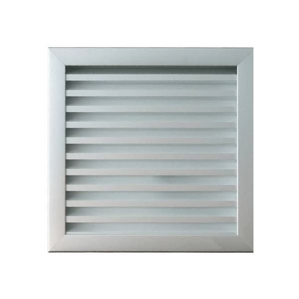 Grille de ventilation murale extérieure - 200 x 293 mm - Aluminium anodisé - Autogyre