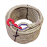 Corde à poulie en chanvre avec crochet de sécurité - Diamètre Ø 20/22 mm - Longueur 20 m