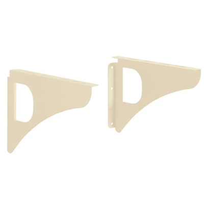 Équerres murales Decayeux pour boite aux lettres - 300 x 30 x 250 mm - Acier beige - Lot de 2