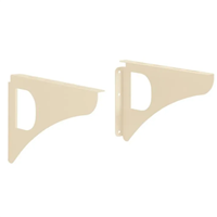 Équerres murales Decayeux pour boite aux lettres - 300 x 30 x 250 mm - Acier beige - Lot de 2