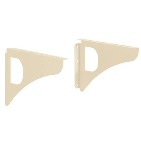 Équerres murales Decayeux pour boite aux lettres - 300 x 30 x 250 mm - Acier beige - Lot de 2