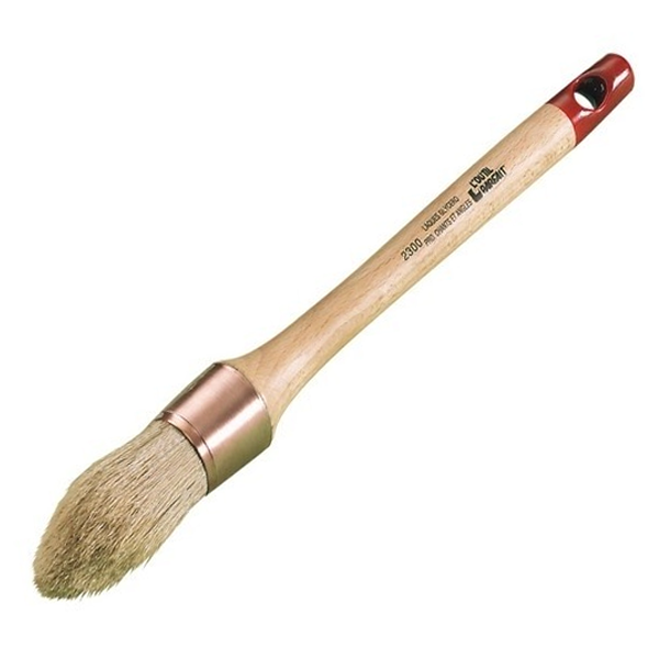 Pinceau brosse à rechampir L'Outil Parfait - Fibres soies et synthétiques - Taille 2 sortie 55 mm