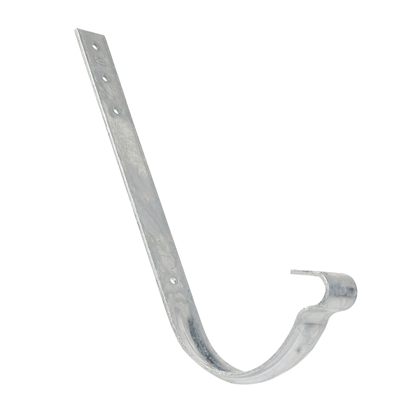 Crochet pour fixation de gouttière havraise - Sur chevron ou volige - Acier - Développé 33 cm