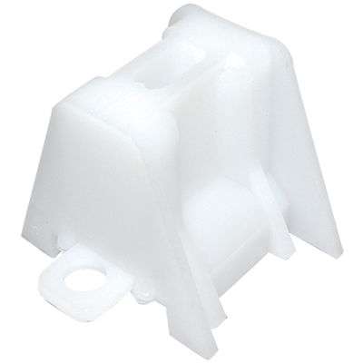 Pontet de support d'onde trapézoïdale Etanco - polyéthylène blanc - hauteur 45 mm - largeur 24 à 58 mm - lot de 5