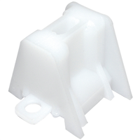 Pontet de support d'onde trapézoïdale Etanco - polyéthylène blanc - hauteur 45 mm - largeur 24 à 58 mm - lot de 5