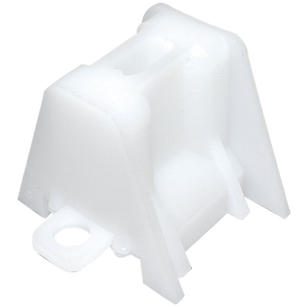 Pontet de support d'onde trapézoïdale Etanco - polyéthylène blanc - hauteur 45 mm - largeur 24 à 58 mm - lot de 5