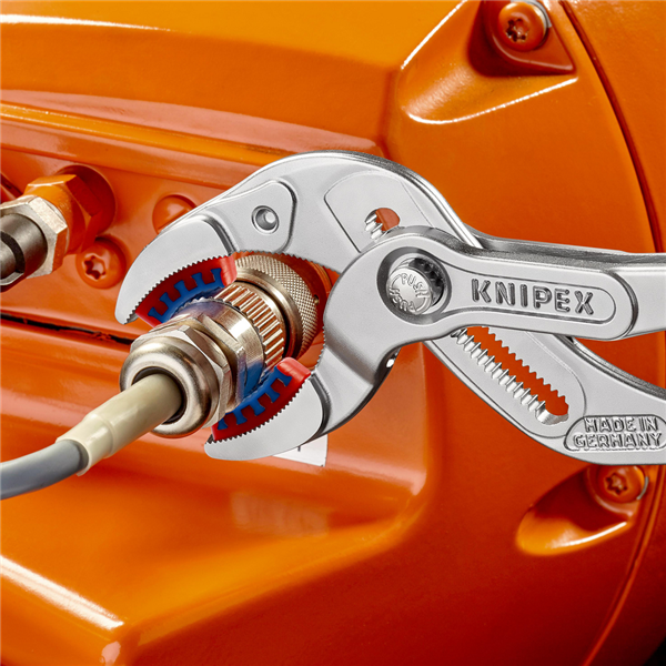 Pince pour siphon, connecteur et tube plastique Knipex - Poignées gainées - Longueur 250 mm
