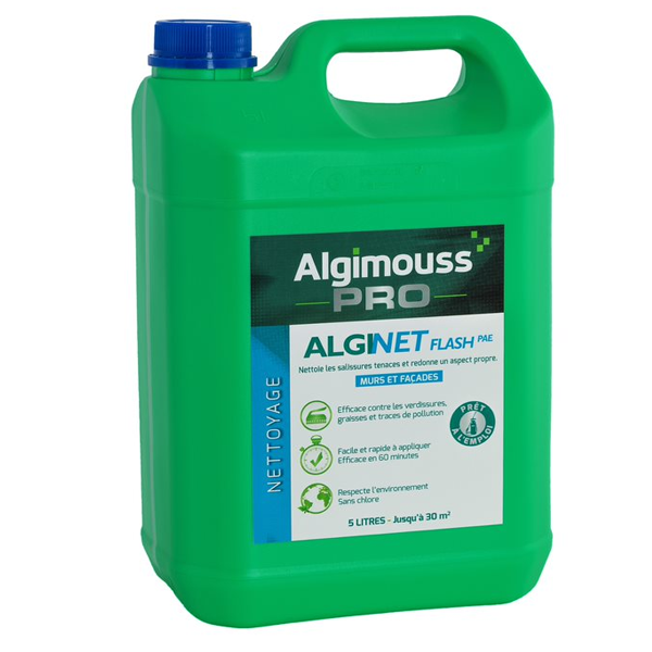 Nettoyant Alginet flash PAE bidon de 5 litres Algimouss 019001