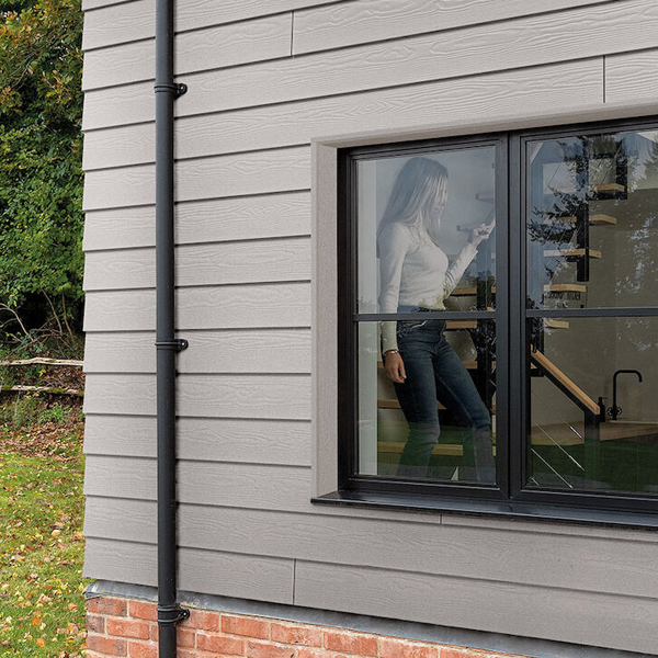 Profil de départ pour bardage Cedral Lap - aluminium laqué Gris C05 - longueur 3,00 M