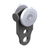 Chariot Mantion à 2 galets auto orientables en nylon sur bague auto-lubrifiante - Capacité 40 kg