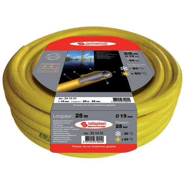 TUYAU PVC PROFESSIONNEL 5 COUCHES 25ML (DIAM.19)
