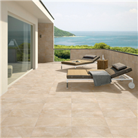 Carrelage extérieur antidérapant effet pierre en grès cérame rectifié - Geostone GRIP - 30,0 cm x 60,0 cm - ép. 9,00 mm - Sabbia