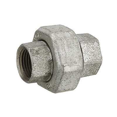 Raccord union double égal - Filetage femelle - F 20 x 27  - Fer galvanisé - Noyon & Thiebault