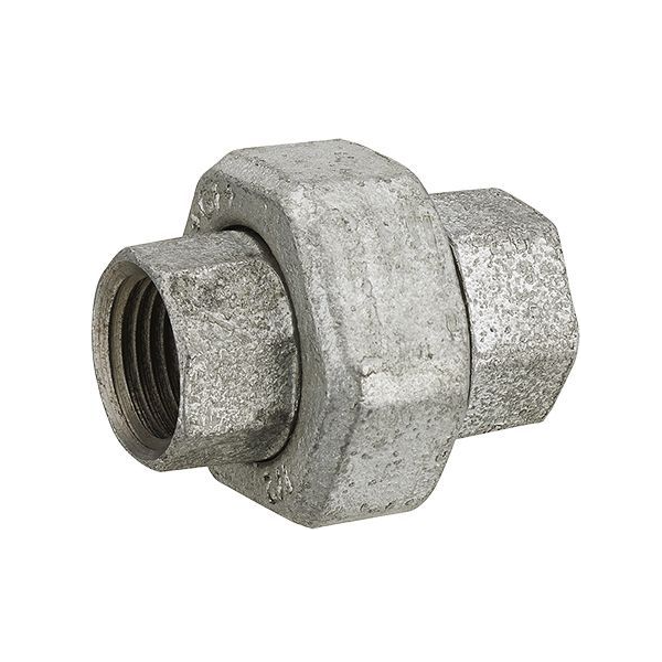 Raccord union double égal - Filetage femelle - F 20 x 27  - Fer galvanisé - Noyon & Thiebault