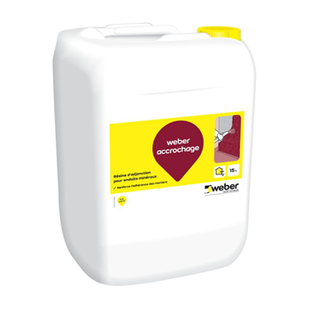 Résine d'accrochage Weber pour enduit minéraux - Bidon de 15 litres