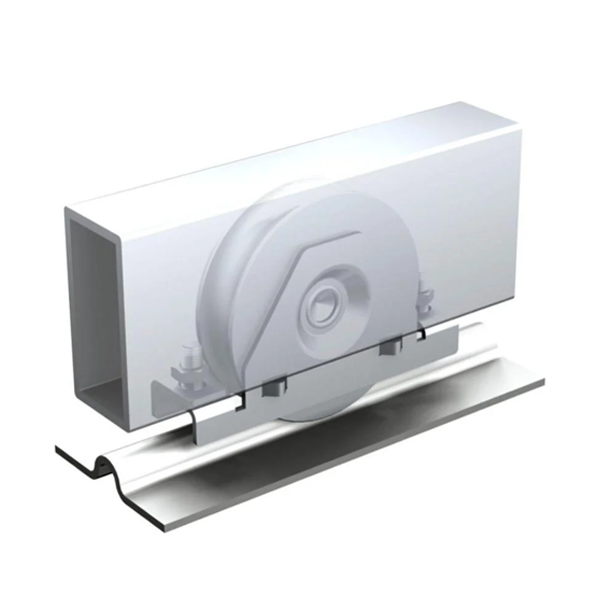 Galet à monture intérieure gorge en V Mantion - Capacité 200 Kg - Diamètre 80 mm - Acier - Lot de 2