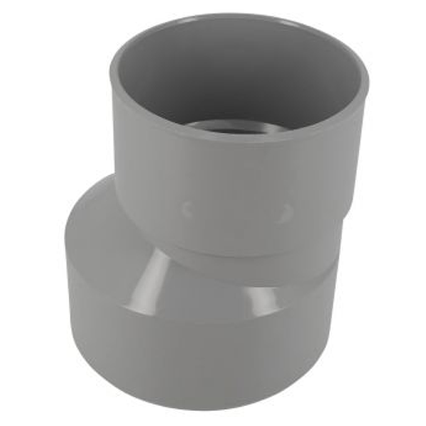 Réduction extérieure excentrée PVC pour évacuation d'eau - mâle/femelle - Ø 140/110 mm