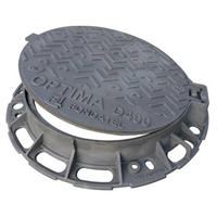 Regard de chaussée Optima R EUP articulé verrouillé D400 trafic moyen NF