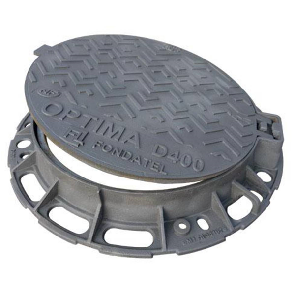 Regard de chaussée Optima R EUP articulé verrouillé D400 trafic moyen NF