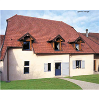 Tuile en terre cuite - Optima - emboîtement grand moule à pureau variable - Nuagé