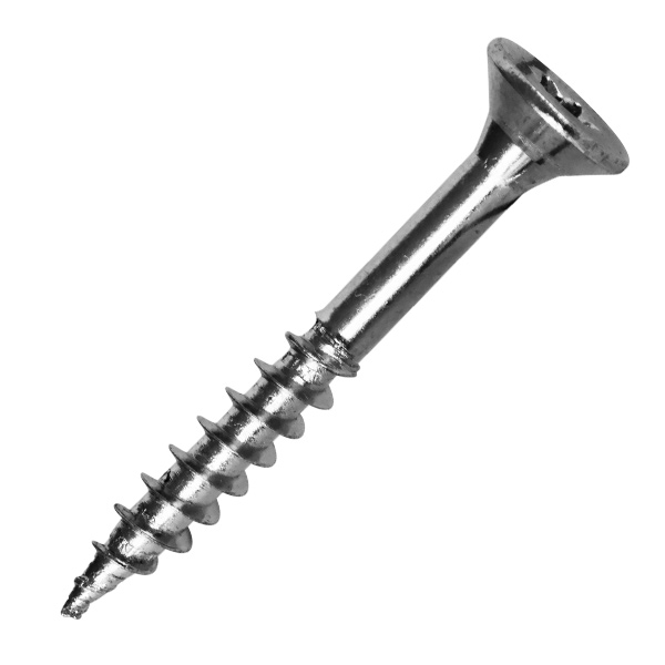 Vis bois et agglo en acier zingué tête fraisée empreinte Torx - 5,0 MM x 40,0 MM/24,0 MM - Boîte de 500