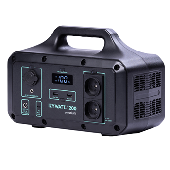 Station électrique portable IZYWATT 1200,0 W Orium - 4 modes de charge - 7 prises de sortie