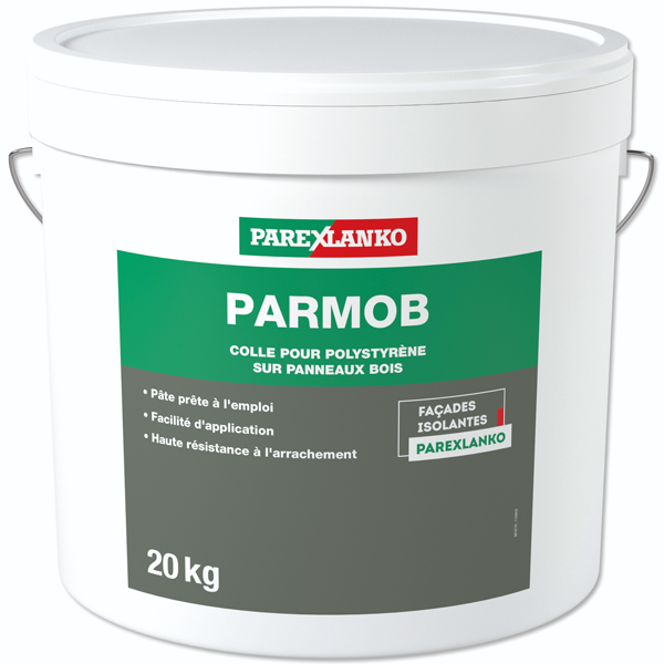 Mortier colle pour isolant PSE spécial ITE - Parmob Parexlanko - seau de 20 kg