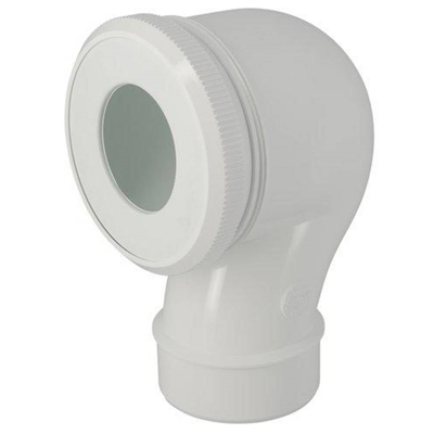 Pipe à sortie verticale pour WC - PVC blanc - avec joint à lèvre - diamètre 100 mm - Nicoll