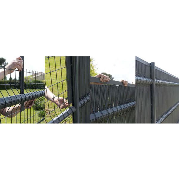 Latte occultante pour panneau rigide grands plis - Lixo Top Dirickx - Hauteur 1,50 M - PVC - Gris - Lot de 45