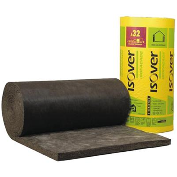 Rouleau de laine de verre ISOFACADE 32R NOIR