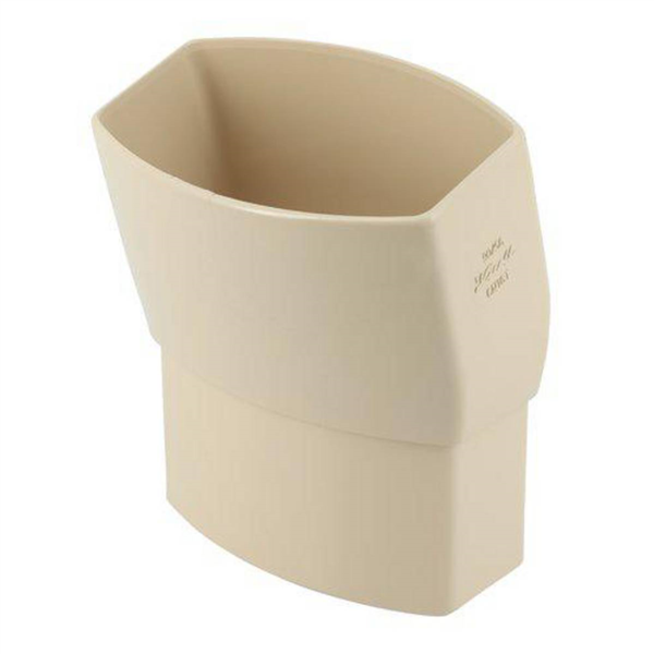 Coude ovoïde Nicoll pour tube de descente 90 x 56 mm - Angle 15°- Mâle/Femelle - Techtan - Sable