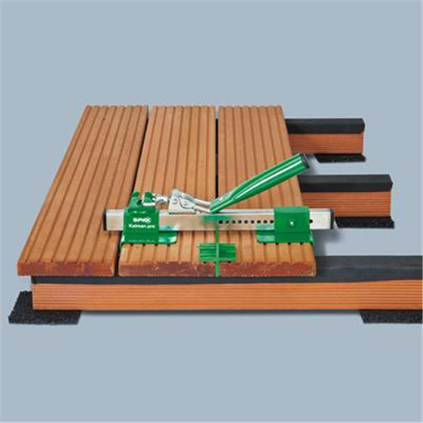 Kit de pose pour terrasse bois - Kaiman Pro Spax - coffret avec serre-lame gabarit de vissage et espaceurs
