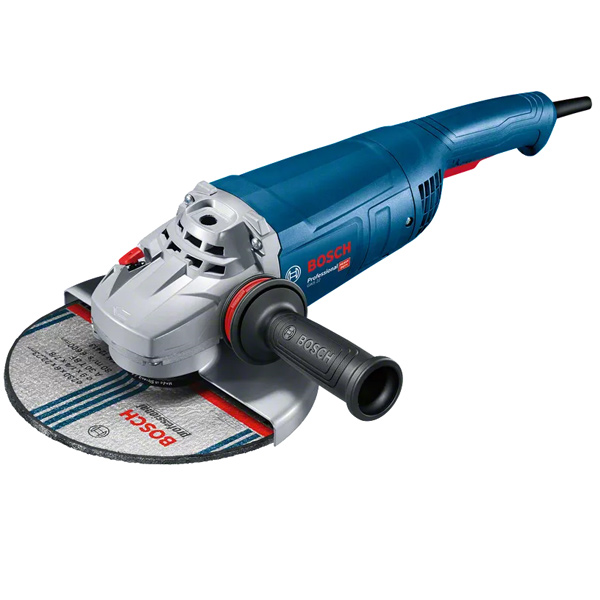 Meuleuse d'angle filaire 230 mm - Bosch GWS 22-230 P - 2200W - En carton avec poignée auxiliaire Vibration Control
