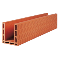 Maxi linteau Terreal ML110 en brique de terre cuite monolithe - 200 MM x 200 MM - longueur 110 CM